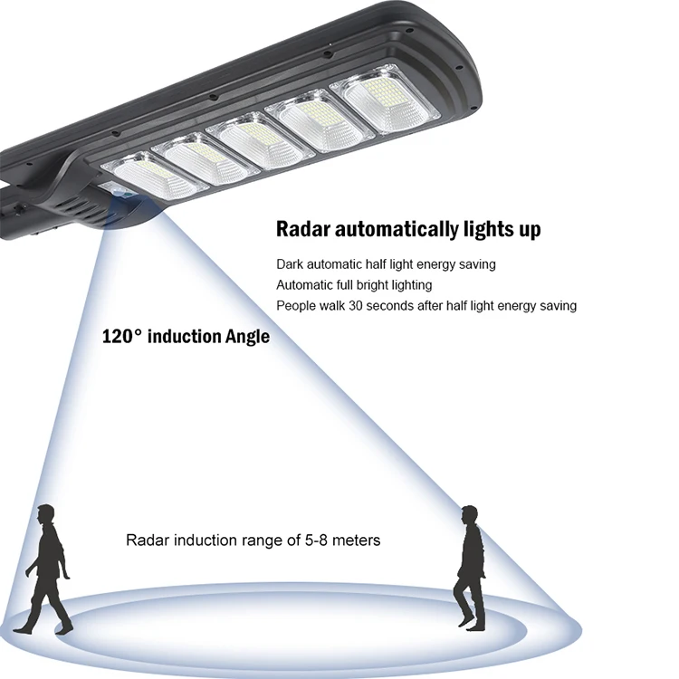 Commercial Waterproof Ip65 50w 100w 150w 200w 250w 300w Integrated All In One Solar Led Streetlight