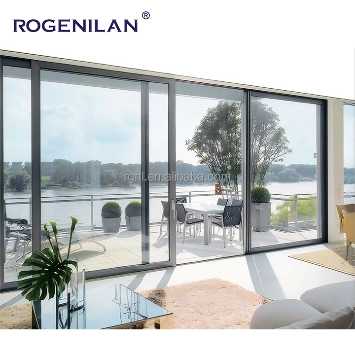 Modern auto sliding door sensor magnetic automatic sliding glass door smart glass film switchable glass aluminum door for home