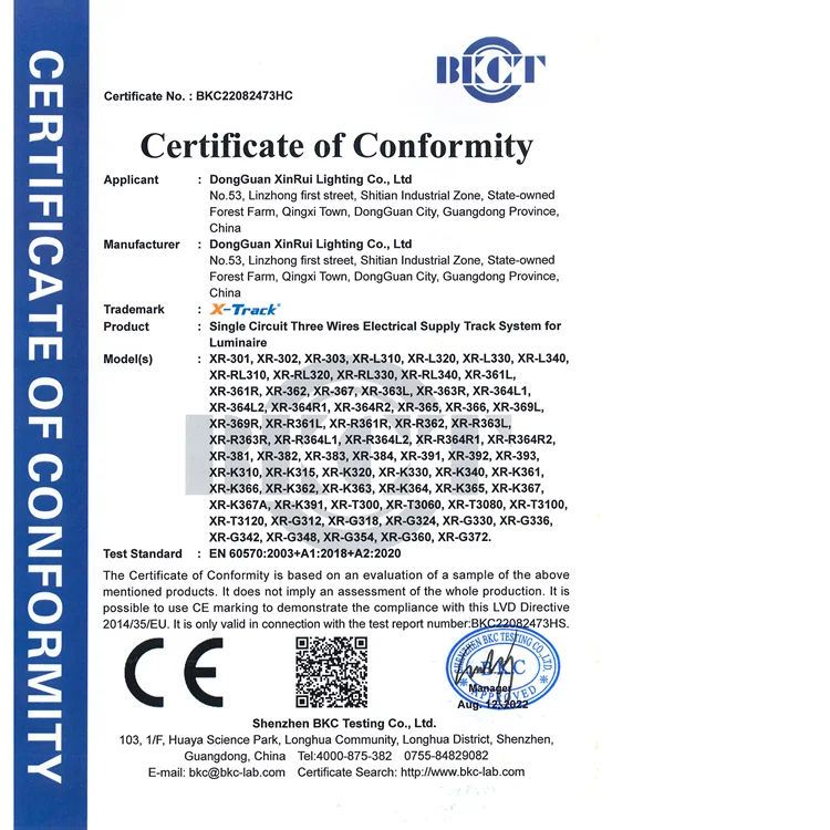 3 Wires Track System (CE)