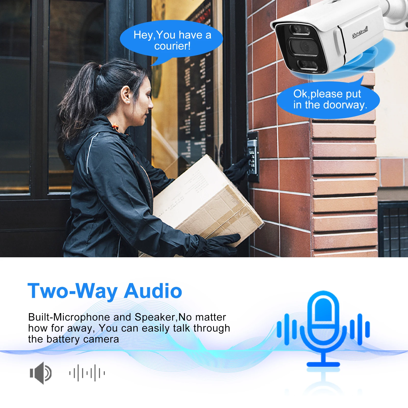 Система видеонаблюдения JideTech, 5MP, 32-канальная, водонепроницаемая
