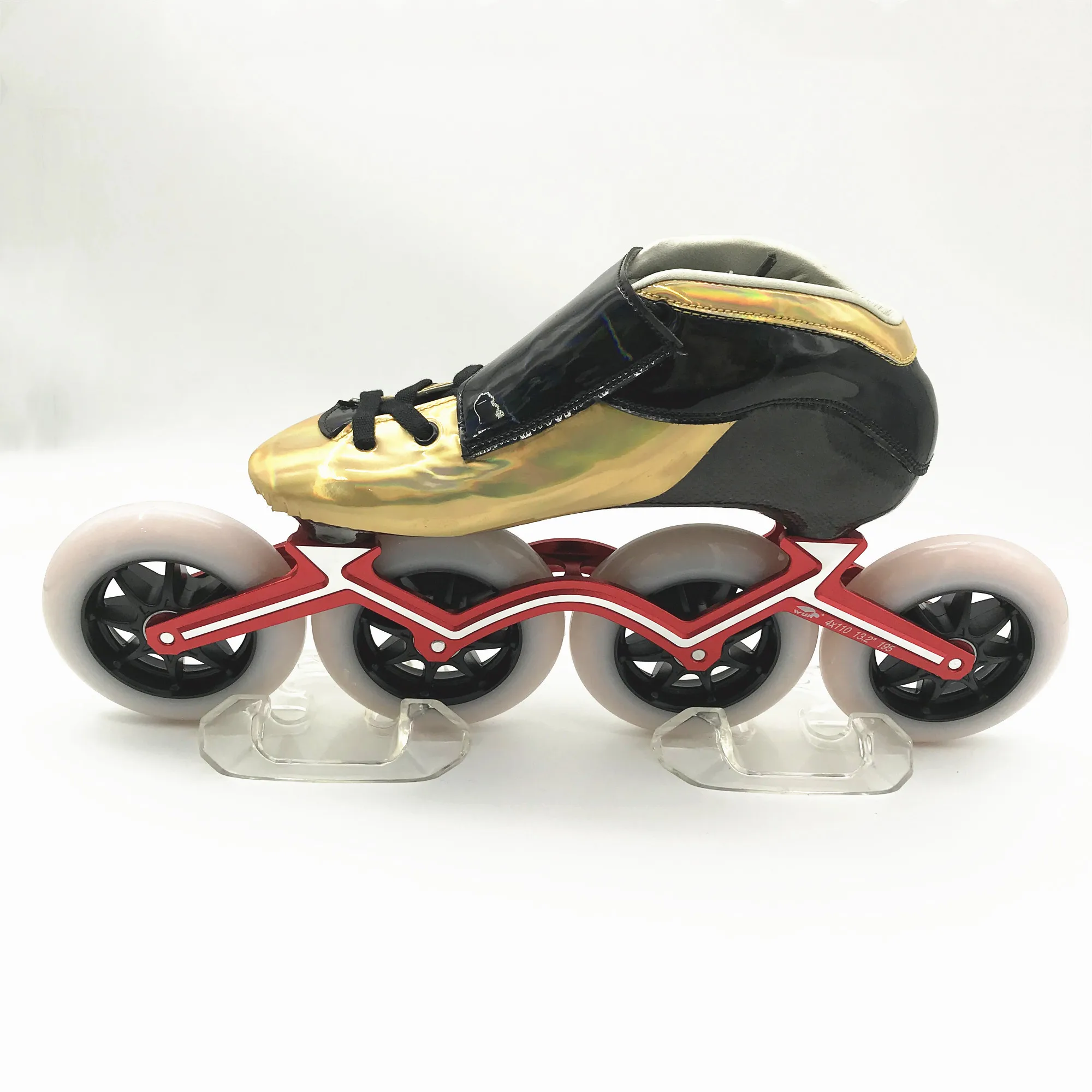 
OEM/ODM factory carbon fiber fashion mens womens skate shoes inline speed 3 /4 wheels roller skates 