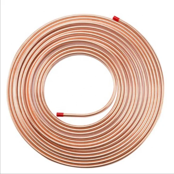 Pancake copper coil Refrigeration tube as per ASTM B280, in coils, soft temper Ends capped