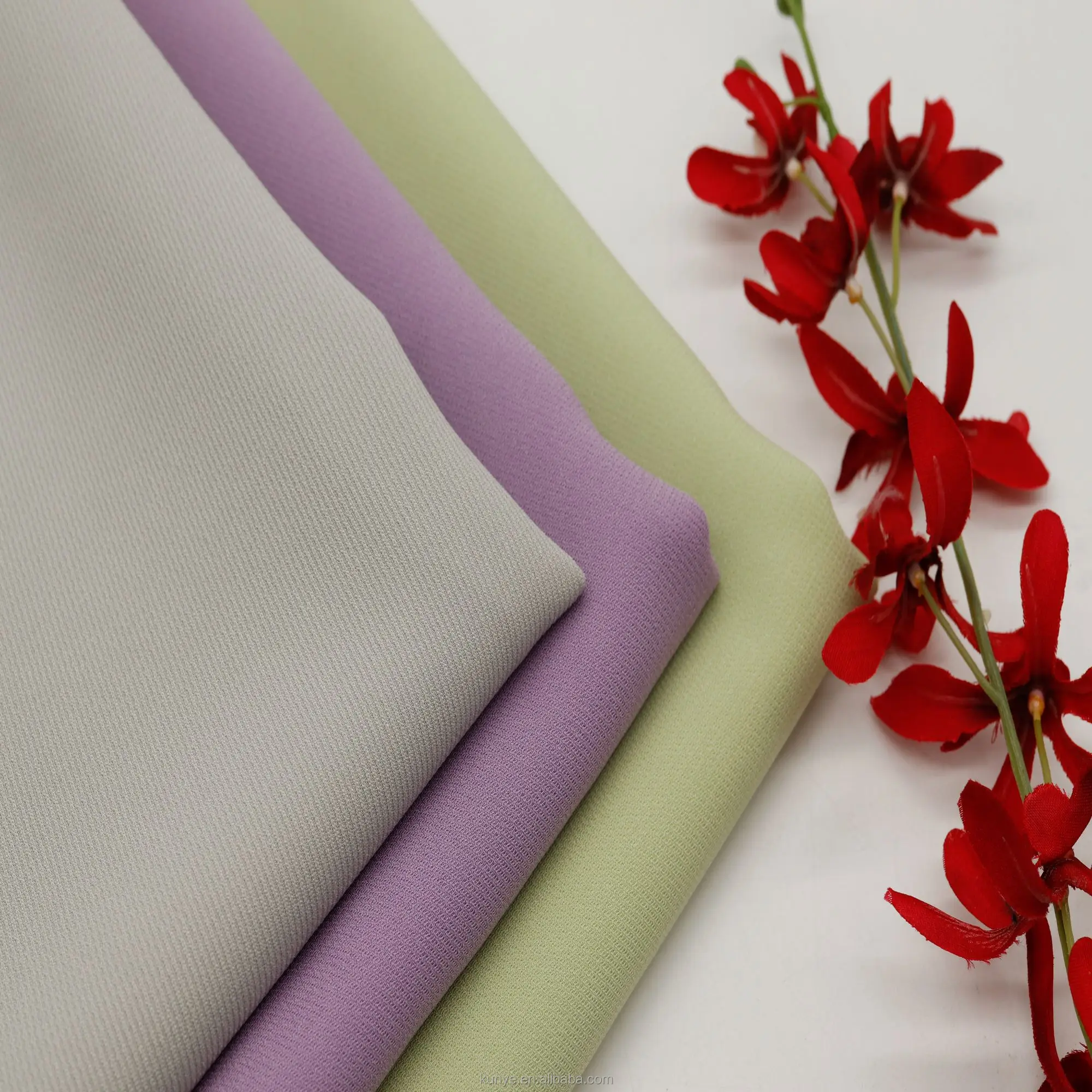 KUNYE heavy twill NAIA cellulose yarn acetate fabric for woman coat suits