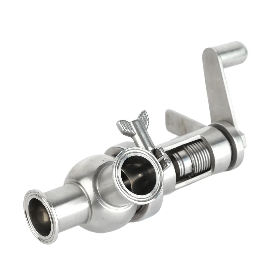 Sanitary SS304 and SS316L Clamped ends Safety Valve