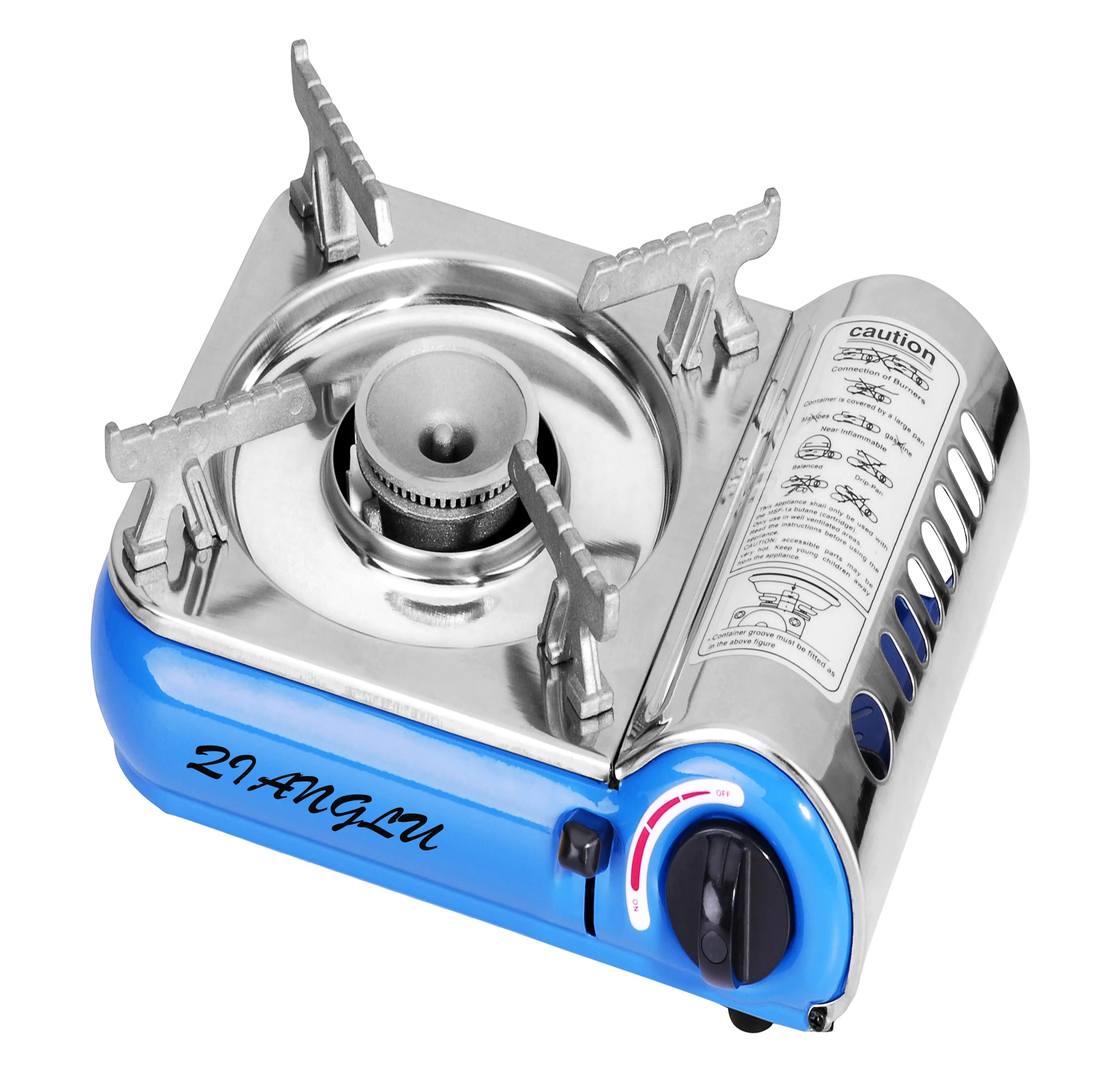 Mini camping gas stove,stainless steel portable gas cooker with gas cylinder