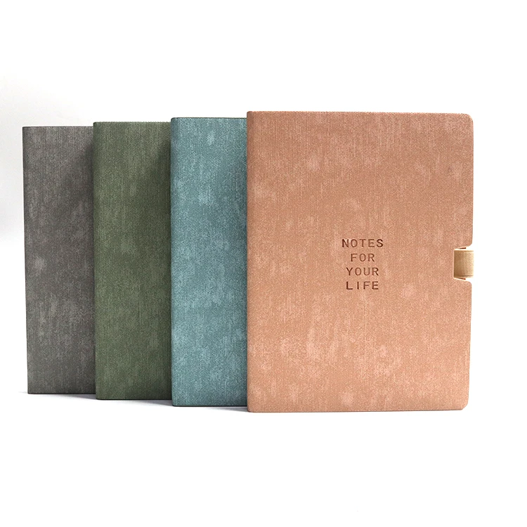 cheap bulk diaries a4 & a5 hardcover wholesale diary cover paper Embossed custom logo agenda organizer notebook with pen holder