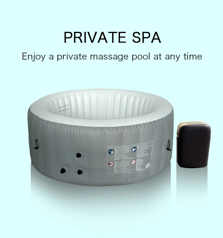 OEM Large Freestanding Inflatable Hot Tubs Portable Family Spa Pool for Outdoor and Indoor Activity