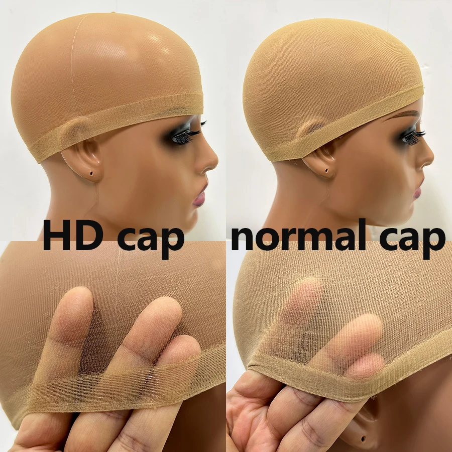 New Stocking Cap Super Thin HD Wig Cap Custom Color Packing Thin Wig Caps For Making Wigs
