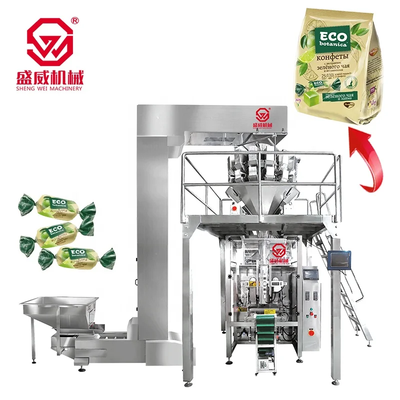 Shengwei Machinery wholesale Sweet Gummi Pack Machine Toffee Hard Candy Packing Machine