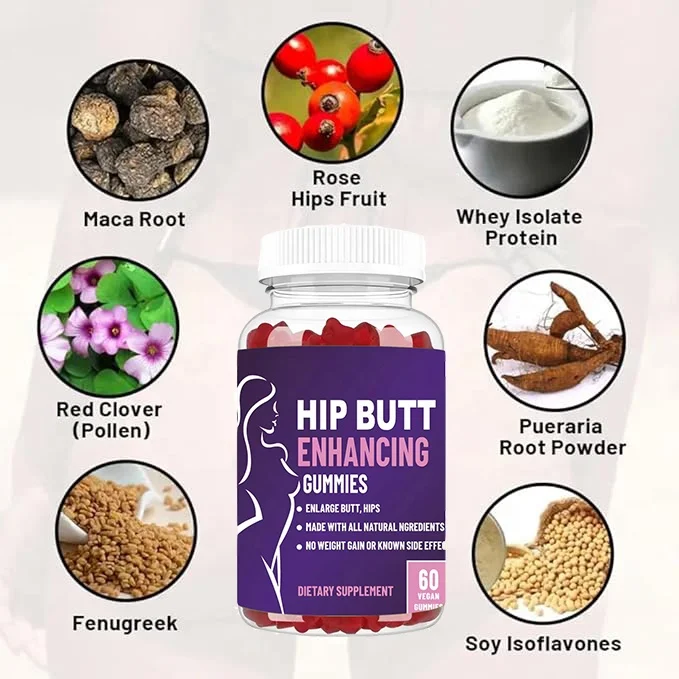 Wholesale Feminine Gummies BBL Butt Lifting Gummies for Butt Food Supplements Health and Wellness Product Gummies Supplements