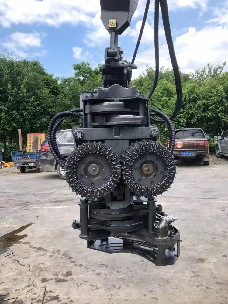 Tree harvester for 12 - 15 tons excavator with max cutting 400 mm in diameter