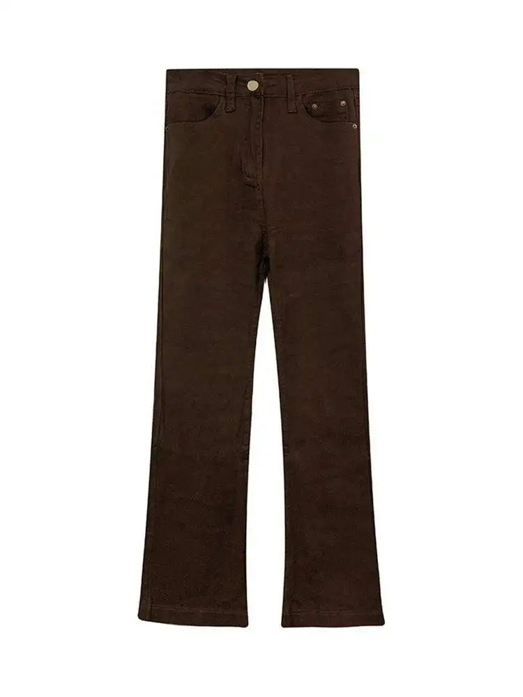 wholesale fashion ripped destroy hole cut and sewn high waist women jeans