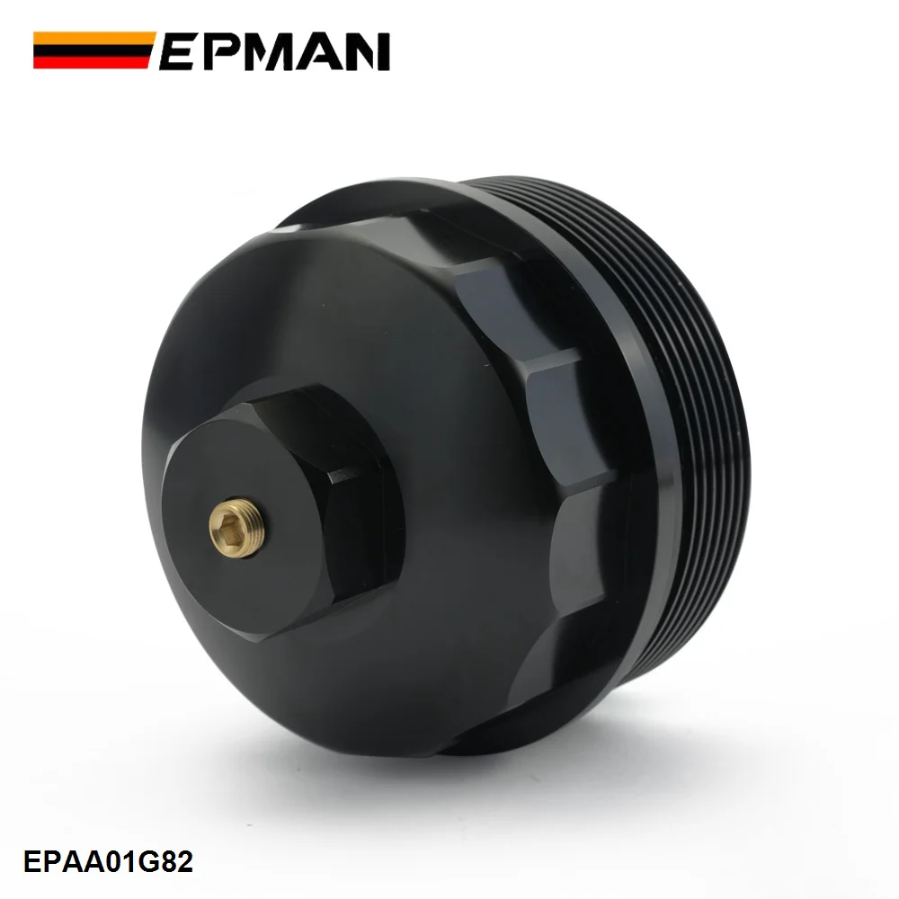 EPMAN Billet Aluminum Oil Filter Cover Cap For Ford 6.0L Diesel F250 F350 F450 F550 03-07 Oil Filter EPAA01G82