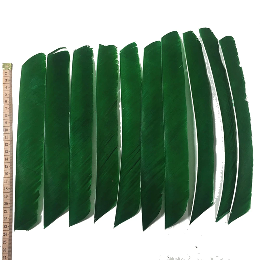 18-25cm Full Length Archery Hunting Turkey Feathers Arrows Fletching Right Wing for Recurve