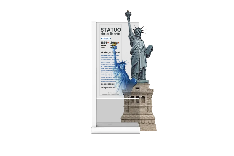 LG 55-Inch Transparent OLED Art Retail Stores Shopping Malls Exhibitions Halls Self-Service Businesses Indoor Digital Poster