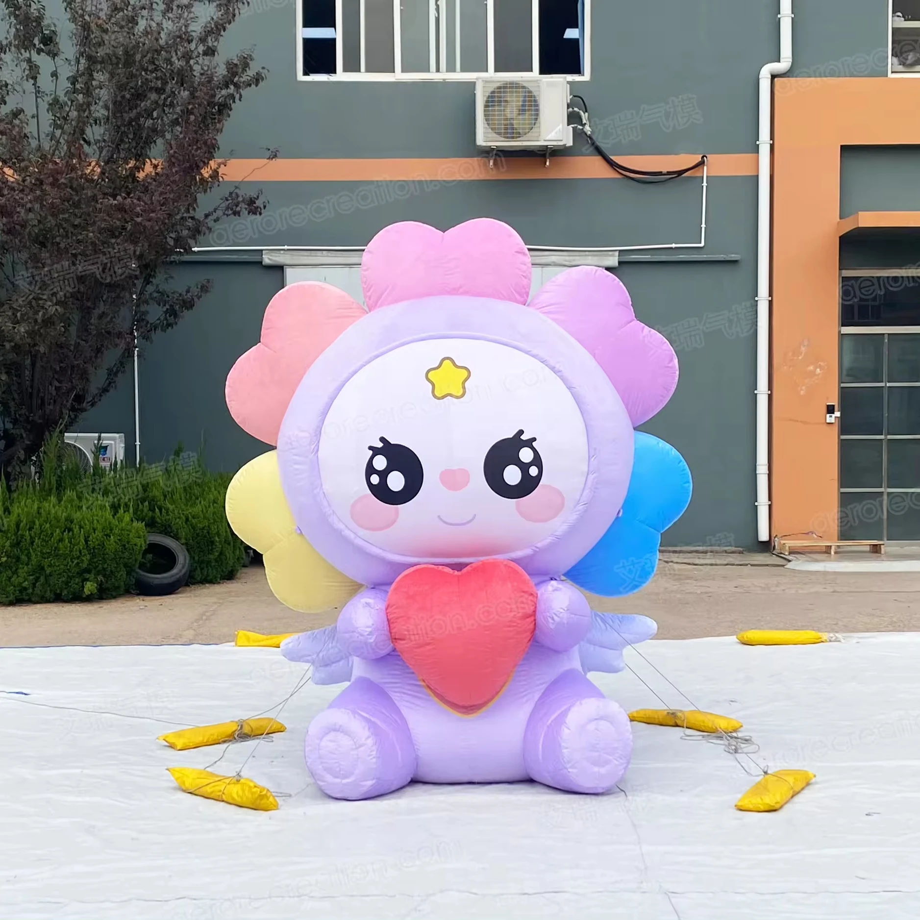 Aero Outdoor Decoration Super Cute Inflatable Cartoon Giant Promotion Advertising Inflatable Custom Cartoon Mascot