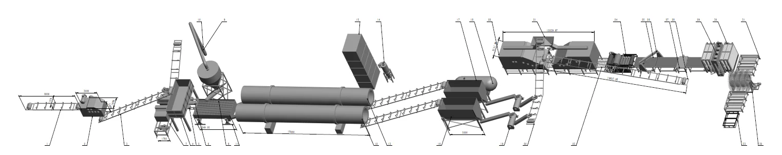 Shining MDF OSB production line chipboard particle board making machine