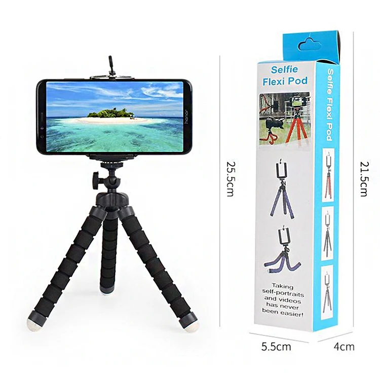 compact table top tripod adjustable shooting angle mini portable tripod for DSLR action camera smartphone