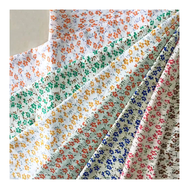 Best Selling Lovely Designs Printed Polyester Lycra Fabric for casual dresses