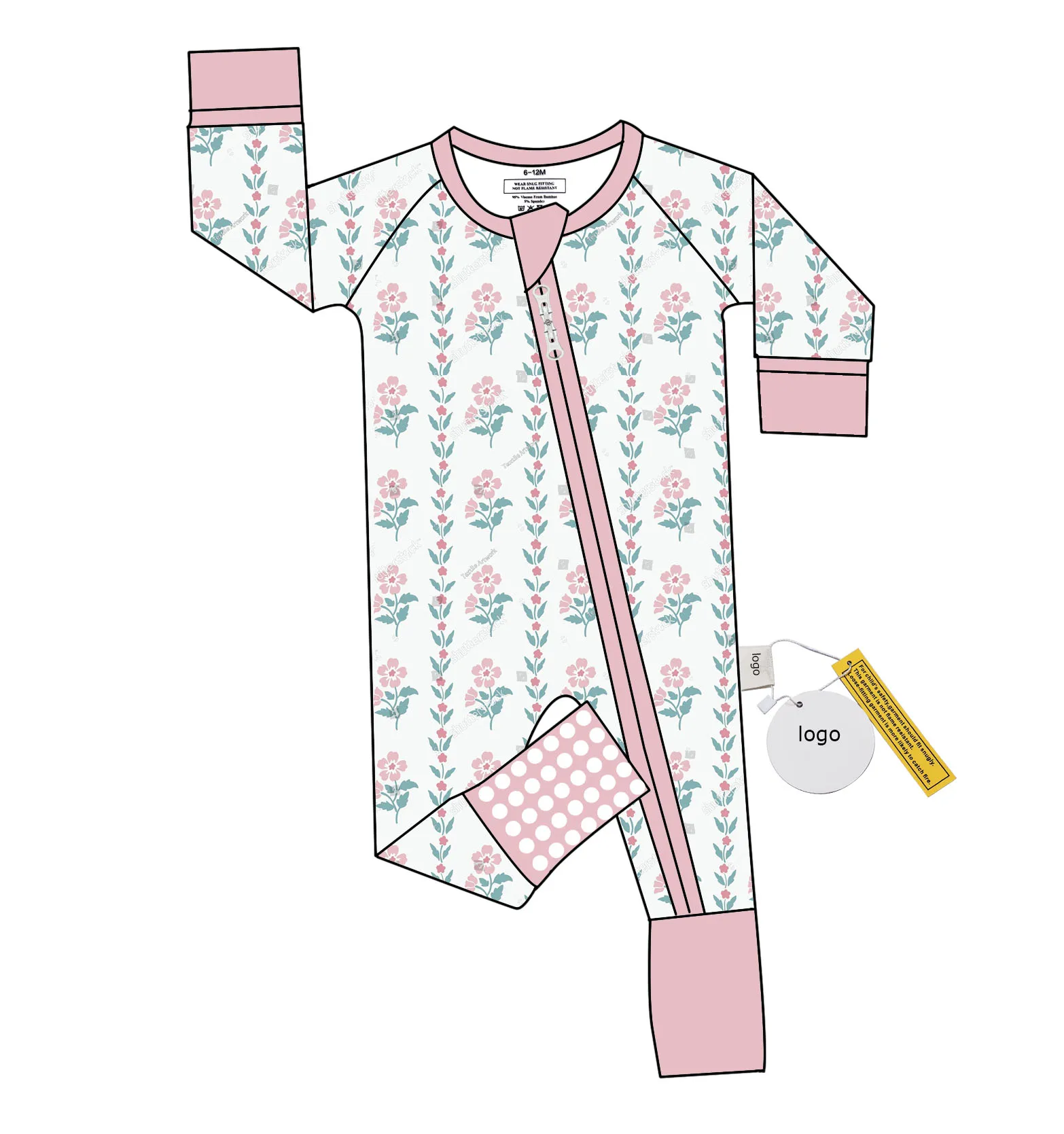 Высококачественная детская бамбуковая одежда на заказ с принтом из бамбукового волокна Детская Пижама удобная унисекс