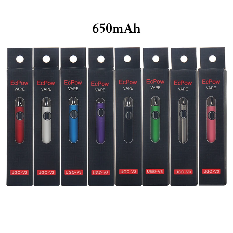 UGO V3 Vape Pen Battery 650mAh Preheat USB Passthrough
