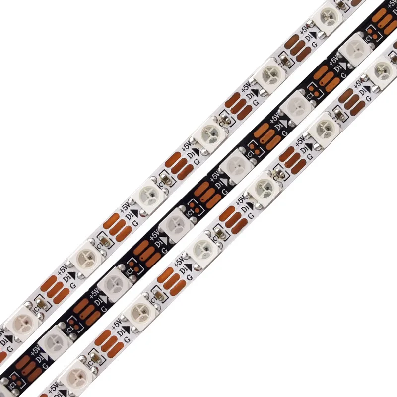 hot sale WS2812 SMD5050 Led Strip Lights 5mm Width DC 5V USB Led Strips Smart RGB Magic Full Color Digital Pixel Lighting Strip