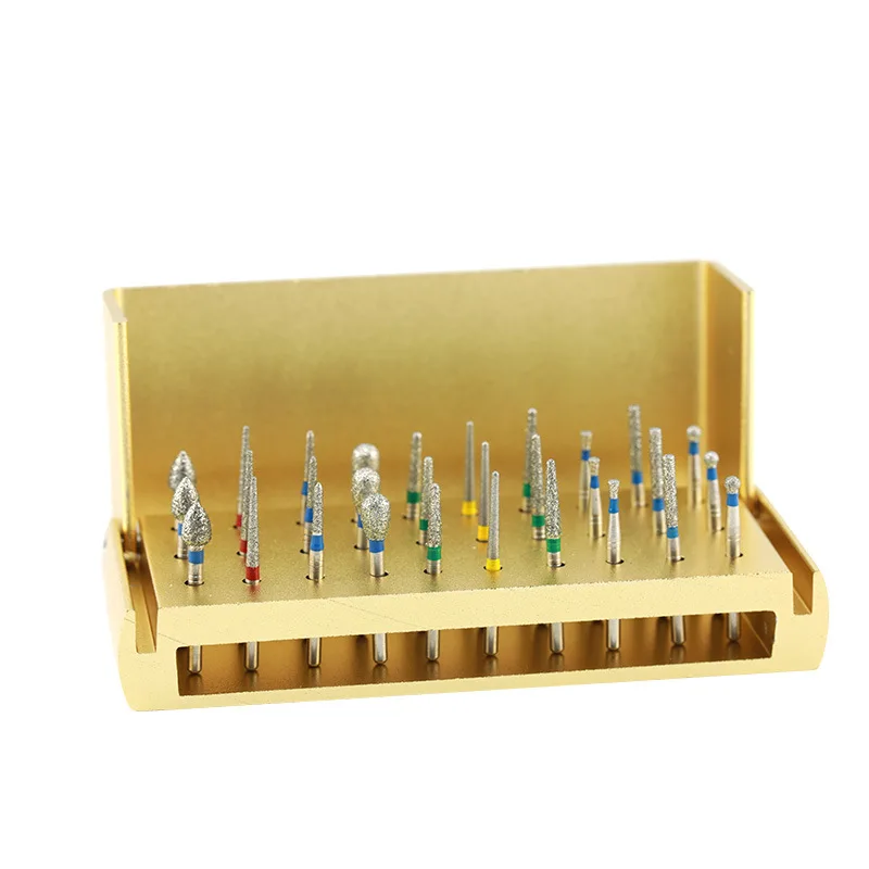 Dental High Speed Diamond Bur Set Polishing Drill Bit Burs Drill Files