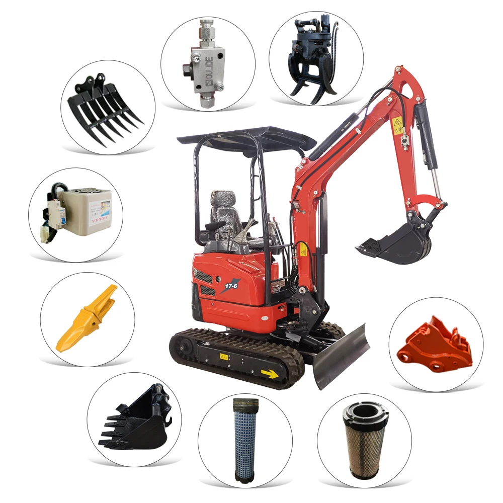 New Crawler Small Hydraulic Micro Mini Excavator Digger Machine Attachment For Sale