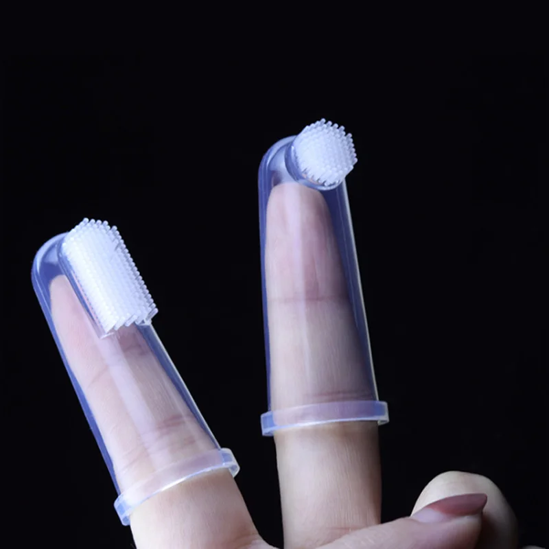 
Finger Toothbrush for Dogs Silicone Baby Toothbrush Kids Finger Toothbrush 
