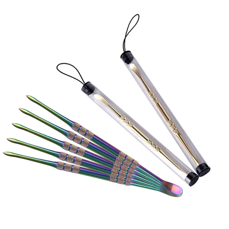 
2021 New Stainless Stick Dabs Tool for Dabber Rig Glass Smoking Pipe Dabber Tool 