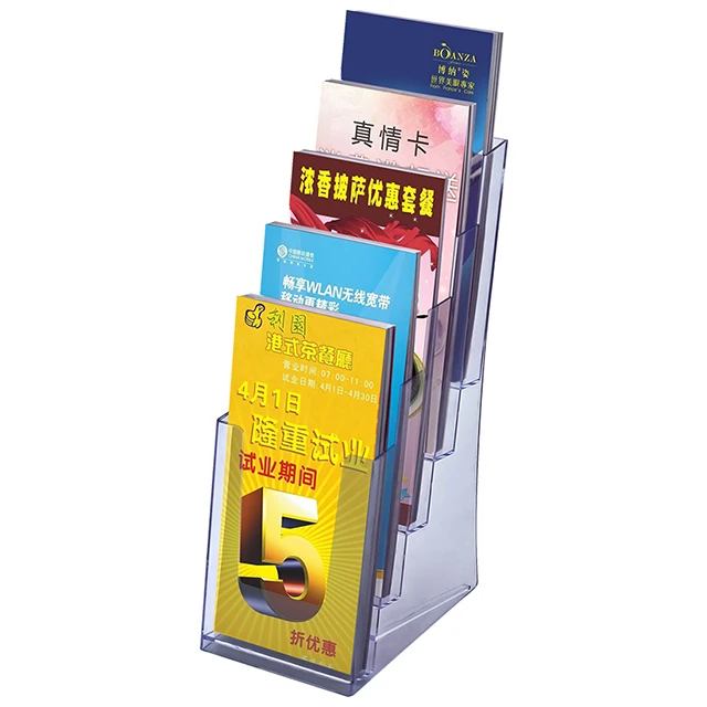 Kejea brochure holder wall mount Portable literature stand magazine plastic desktop literature holders