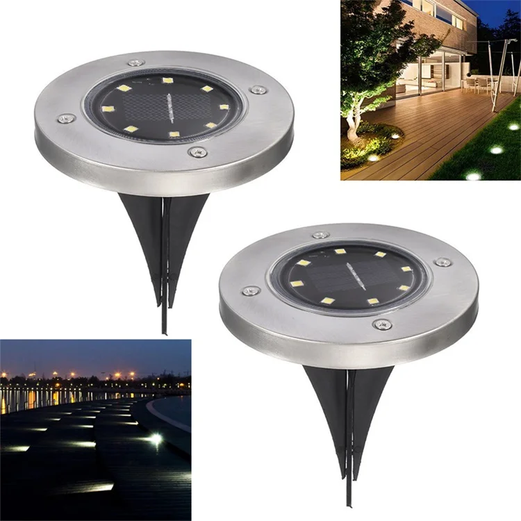 Solar Buried Lamp Led Rgb Floor Brick Ground Lights Garden Landscape Lawn Lighting Underground Deck Light