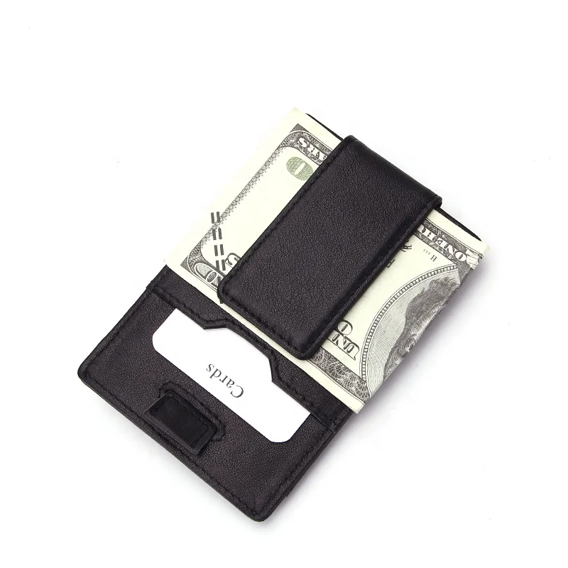 
New Design Coin Purse Money Clip Rfid Blocking Portable Card Wallet 