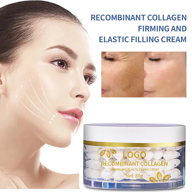 OEM Strong Dark Spot Cream Anti Wrinkle Whitening Pearl Beauty Face Recombinant Collagen Cream