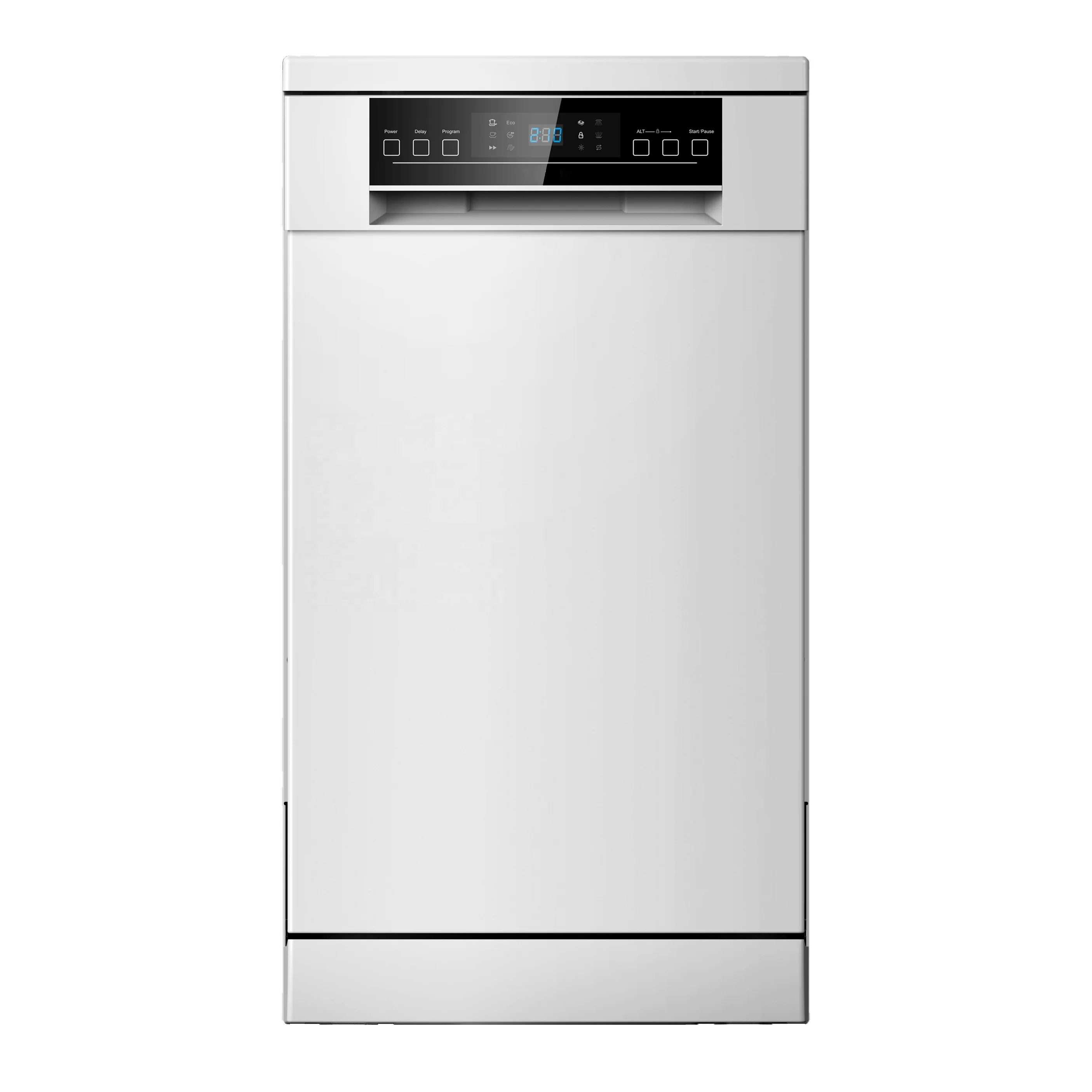 45 cm 10 settings White color classic freestanding dishwasher with extra drying