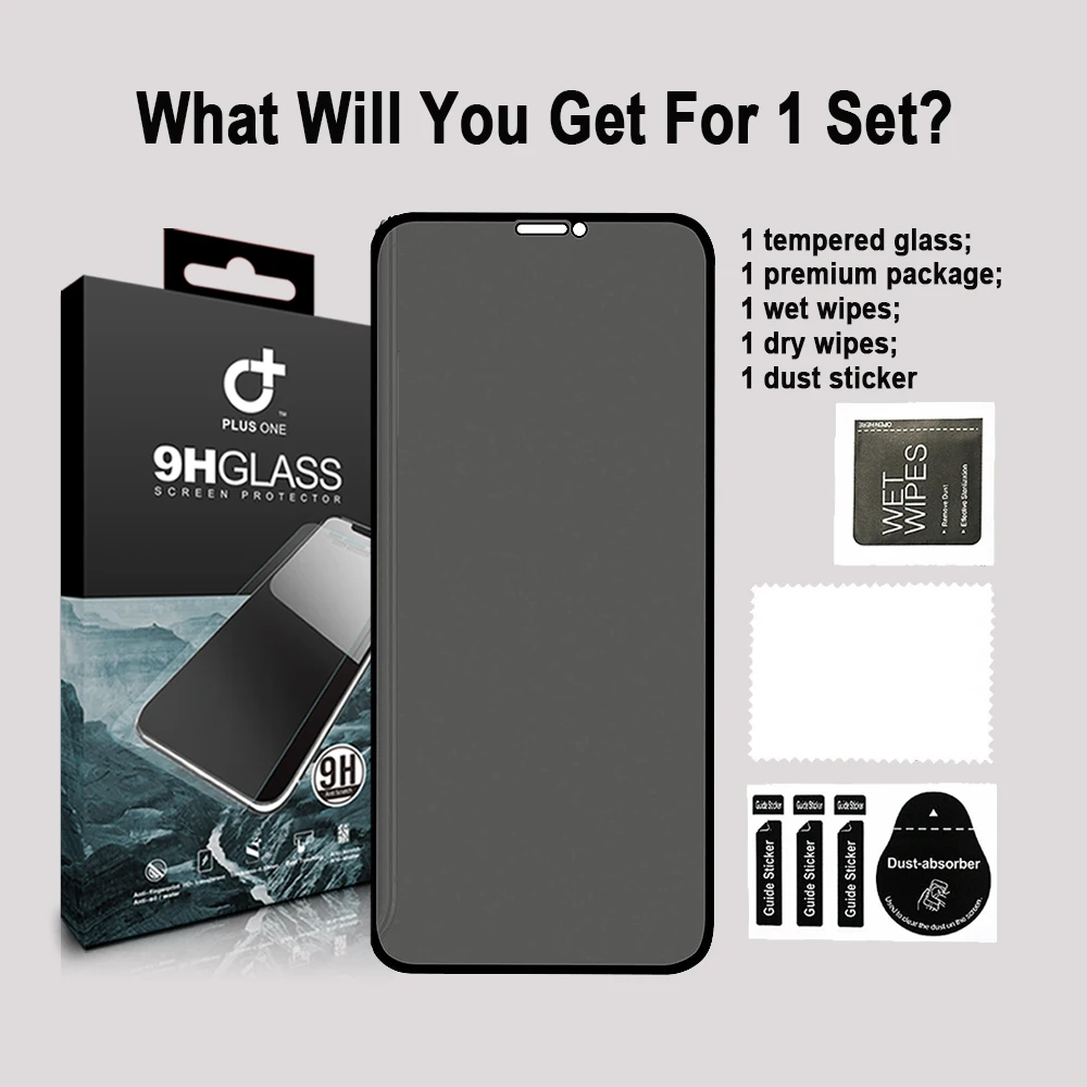 
Anti Privacy Protective Film Supplier in China Privacy Anti Spy Screen Protector For iPhone 11 Tempered Glass 