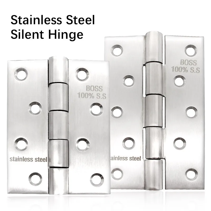 Door & Window Hinges  304 Stainless Steel Satin OEM Furniture Flat Material Origin Size Hinge