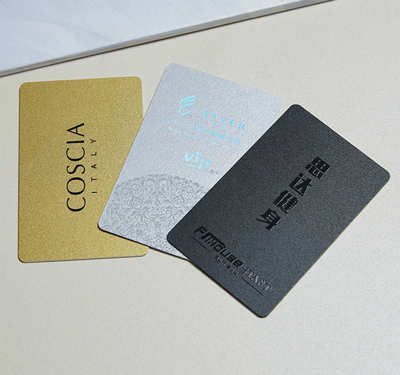 Customized Cheap Die Cut Metal Credit Card Stainless Steel Vip Member Metal Business Cards for Laser Engraving