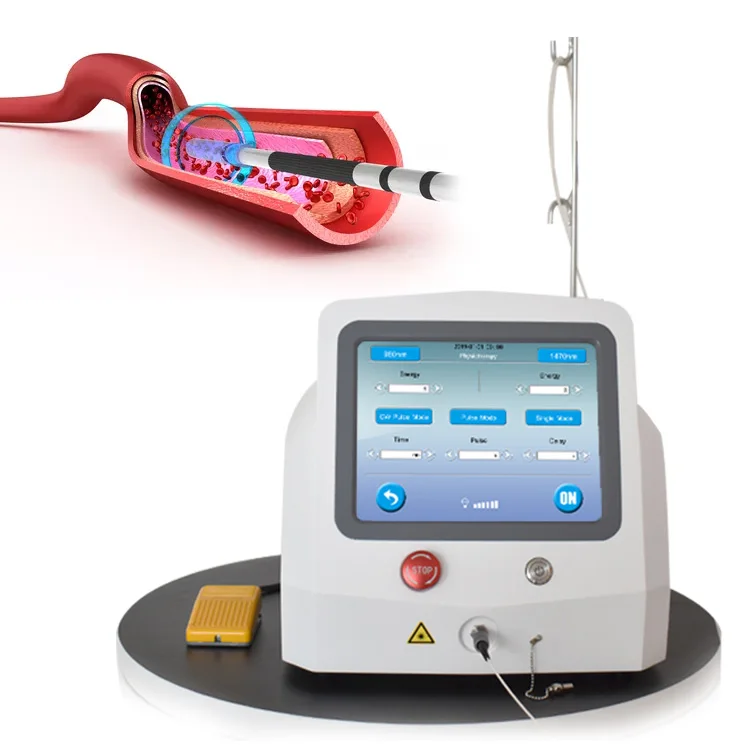 Hot Sale Model 980nm1470nm Double Wave Diode Laser For The Treatment Of Varicose Vein Vascular Disease