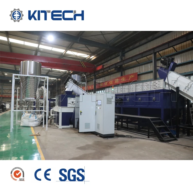 Full Automatic Complete 500-1000KG/H PP Woven Washing Line Plastic Made Machine Washing Recycling Line