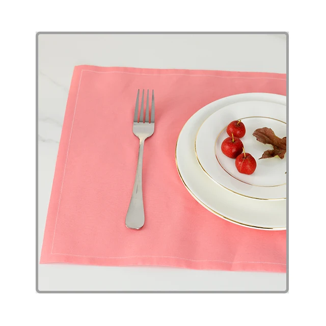 5 Star Hotel Printed Logo Peach Dining Napkins Cloth Restaurant Airlines