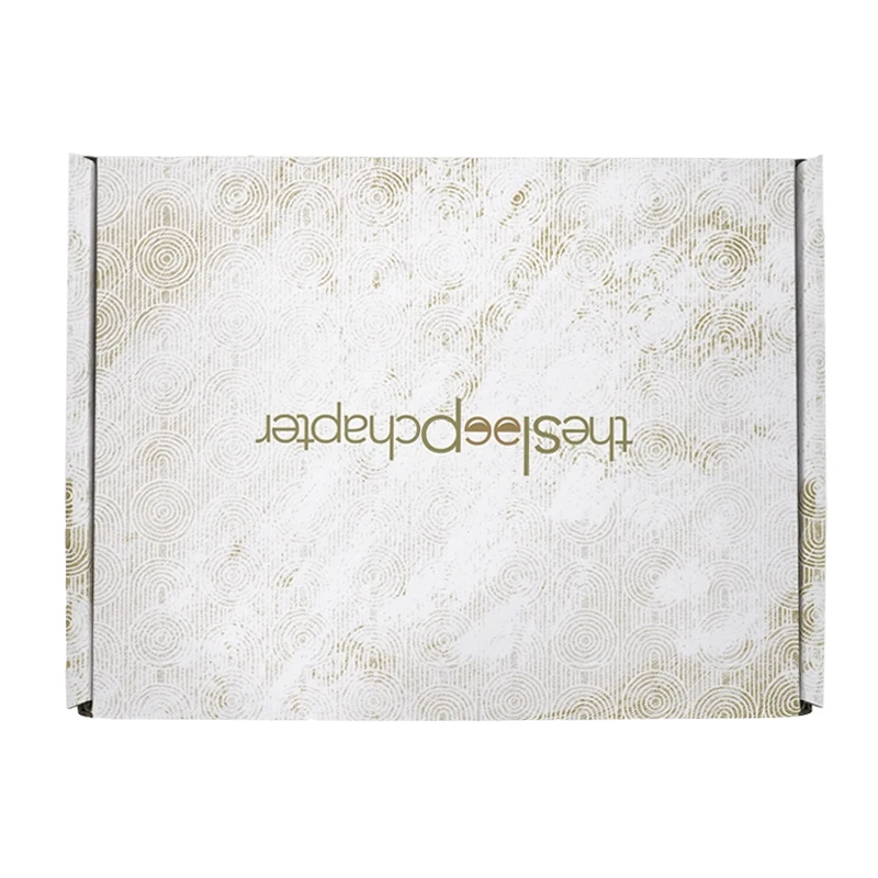 Medium Size 5.9x5.9x2 Inches White Mailer Shipping Boxes Hoodies Packing Gift Present Box for Clothes with Handle