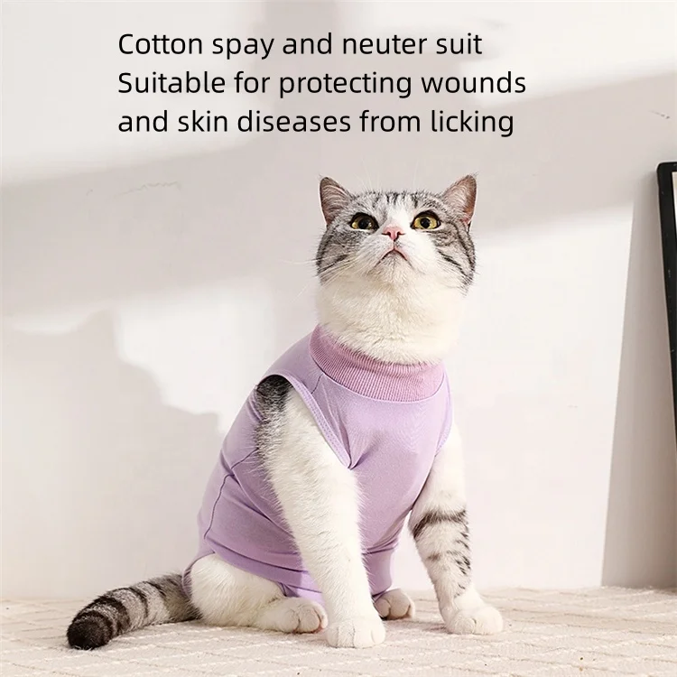 Hot Selling Pet Surgical Recovery Suit For Skin Diseases Anti-licking Pet Body Protection Soft Breathable Sterilization Clothes