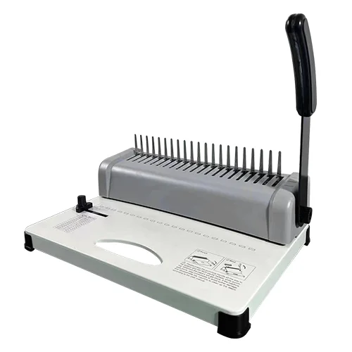CB12 High Quality Manual Comb Binder 21 Holes Adjustable Rubber Ring Paper Binding Machine New Type Product