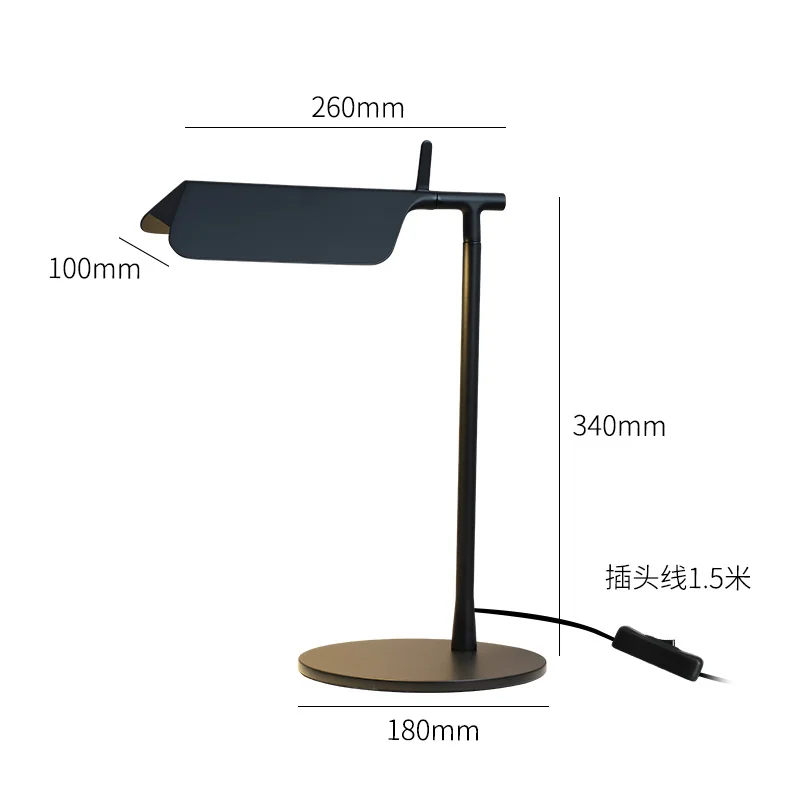 American style Decorative Black White Bed Moon light Bedside Table Desk Lamp