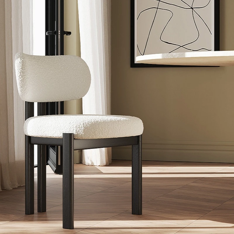 U-Best Solid Wood Dining Chair Home Desk Backrest Hotel Designer Retro Wabi Sabi Style Sillas Para Comedor Furniture