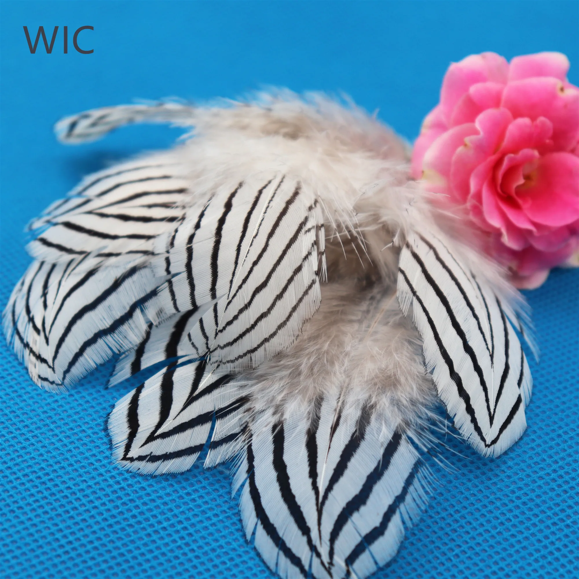 Дешевые китайские отбеленные серебряные перья для карнавала, фазаньский хвост