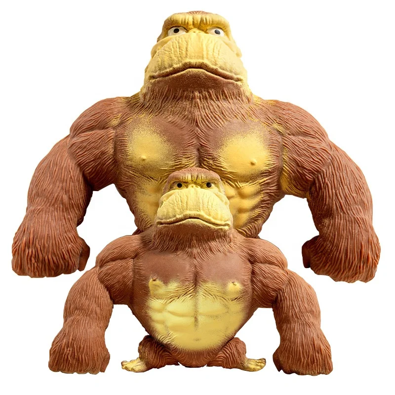 Stress relief toy extrusion gorilla Mr. Wang Monkey Toy Kids Stretch Easy to buy Large Squishy Decompression toy wholesale