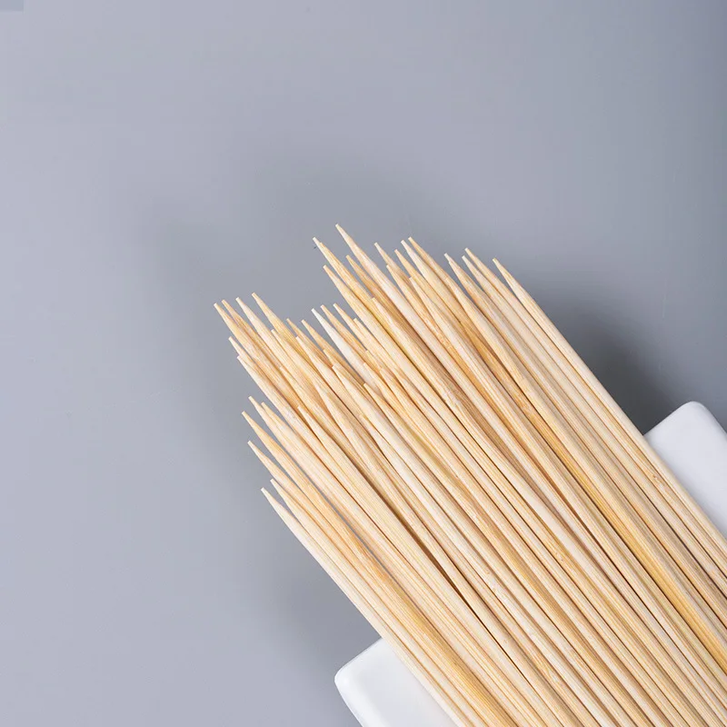 Wholesale Barbecue Skewer 2.5mm*15Cm Grilled Sausage Hot Dog Fried Skewers With Miso Cake Short Skewer