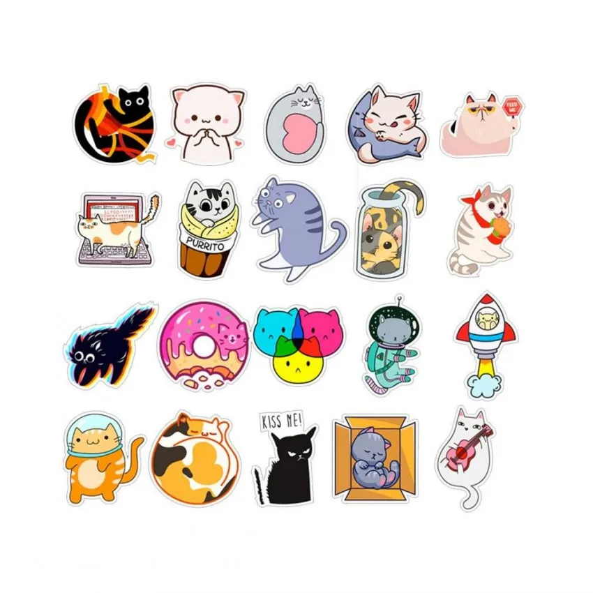 Custom Stickers Custom Die Cut Vinyl Stickers Printing Adhesive PVC Label Company Logo Design Cartoon Froster Stickers